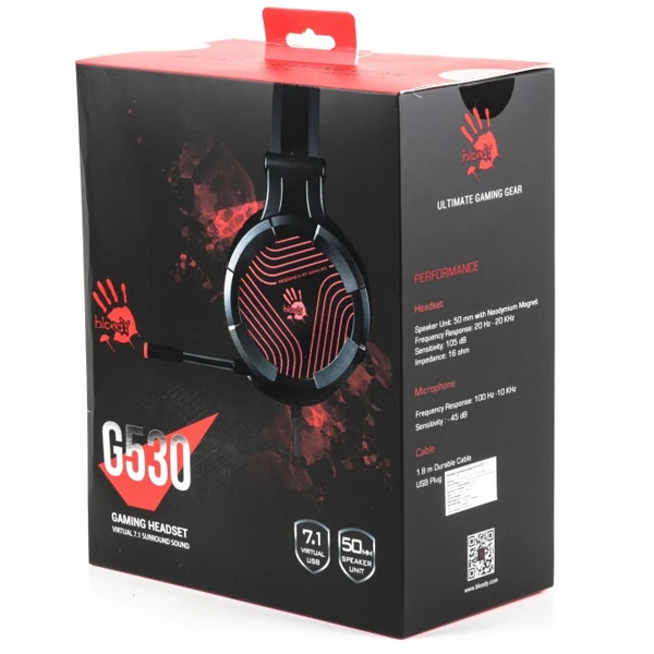 Гарнитура игровая A4tech Bloody G530 Black - фото 3