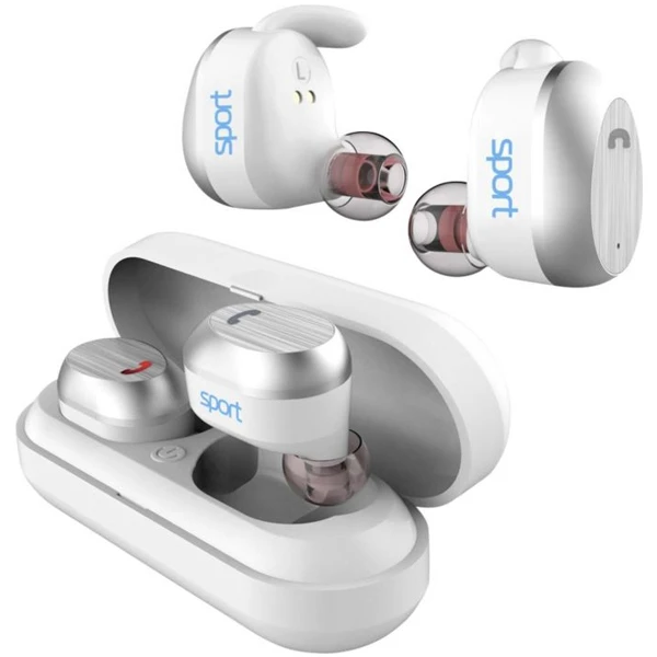 Наушники-гарнитура Elari NanoPods Sport (белый)