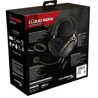 Гарнитура игровая HyperX Cloud Alpha Limited Edition (HX-HSCA-GD/NAP)