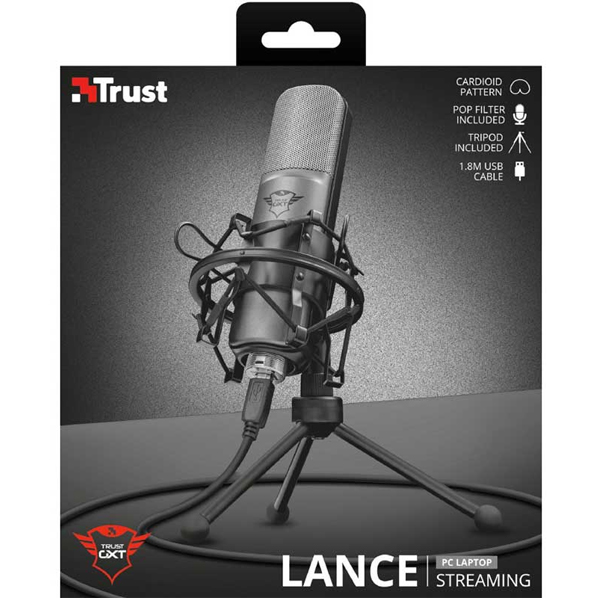 Trust микрофоны GXT 242 Lance Streaming USB