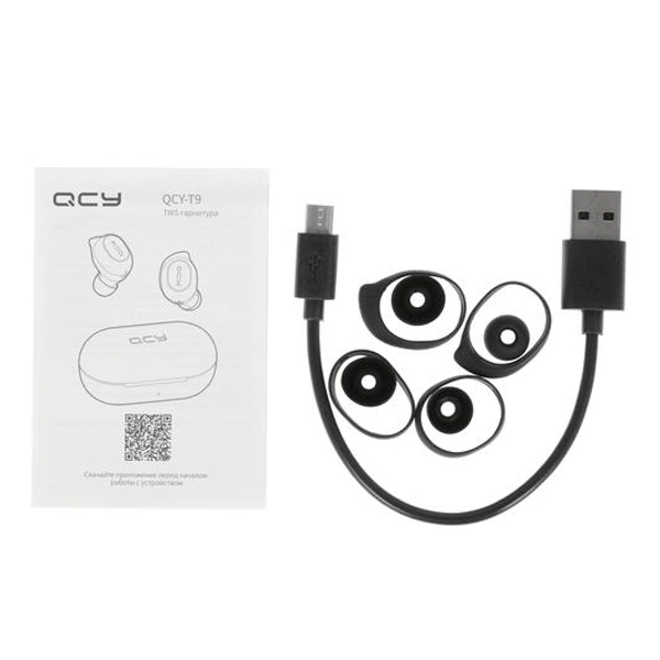 Наушники QCY T9 TWS Black - фото 5