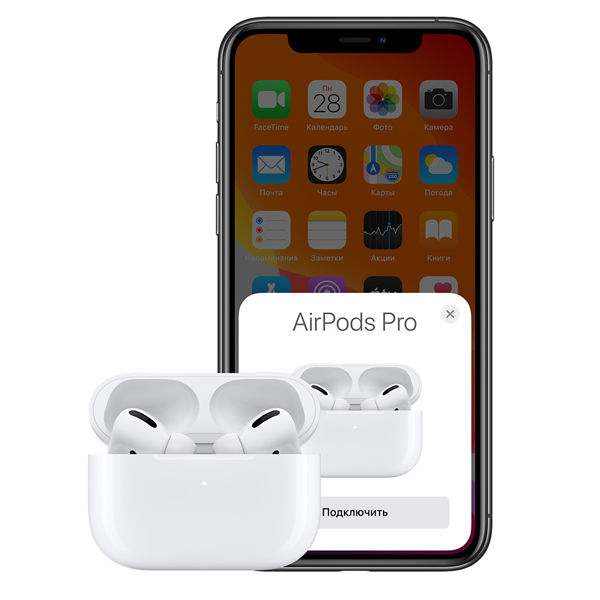 Apple сымсыз құлаққаптары AirPods Pro White (MLWK3RU/A)