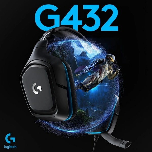 Logitech ойын гарнитурасы G432 7.1 Surround Sound Black - фото 12