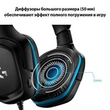 Logitech ойын гарнитурасы G432 7.1 Surround Sound Black - фото 9
