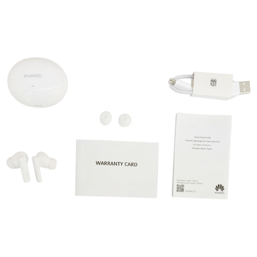 HUAWEI құлаққаптары FreeBuds 5i Ceramic White Orange - фото 7