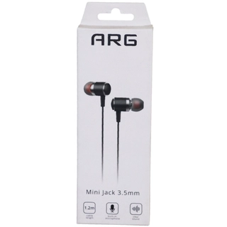Наушники ARG Earphones Mini Jack Black - фото 6