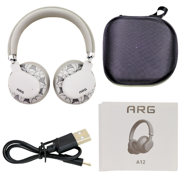 ARG салмалы құлаққаптары A12 White - фото 7