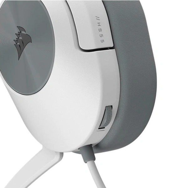 Игровая гарнитура Corsair HS55 Stereo Headset White - фото 6