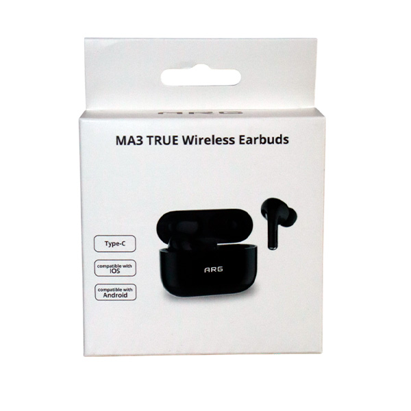 TWS Наушники ARG MA3 Black - фото 6