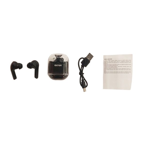 Наушники Acron TWS T10 Black - фото 2