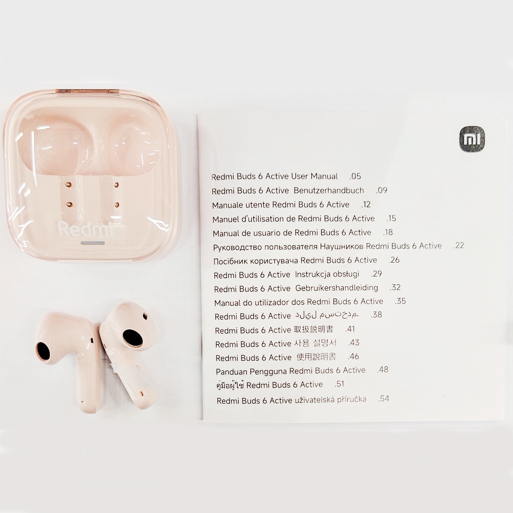 Наушники Redmi Buds 6 Active M2344E1 Pink  - фото 4