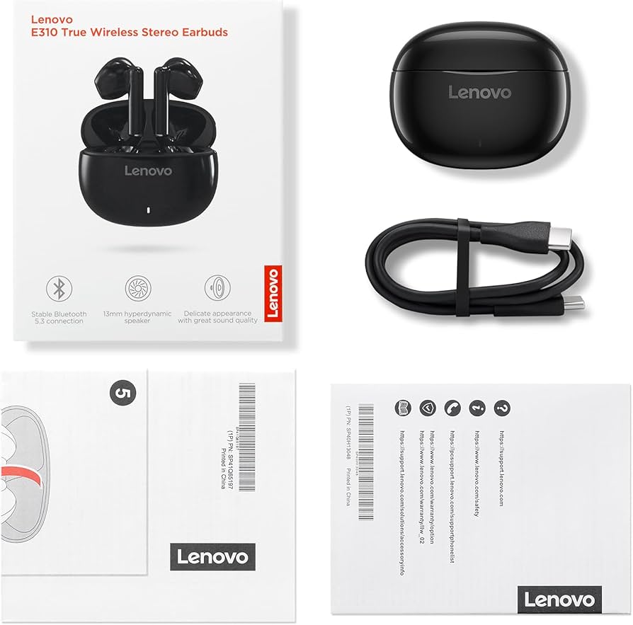 TWS Наушники Lenovo E310 Black - фото 3