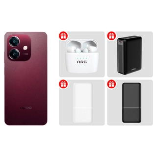Комплект Смартфон OPPO A3x 4/128GB Nebula Red + подарочный комплект