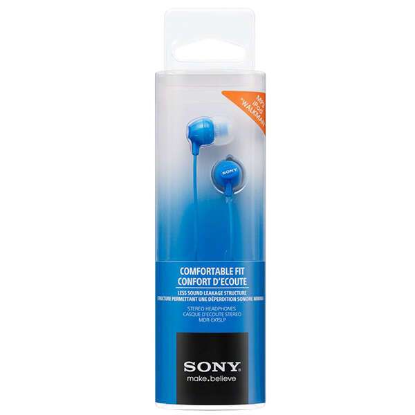 Sony құлаққаптары MDR-EX15AP (Blue)