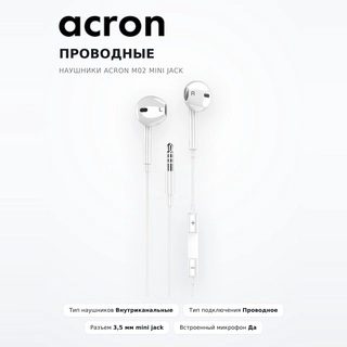 Проводные наушники Acron M02 Mini Jack - фото 2