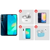 Комплект Наушники ARG T11 White + TWS Наушники ARG MA3 Blue + Смартфон Samsung Galaxy A16 256GB black SM-A165FZKISKZ + Смартфон Samsung Galaxy A25 5G 6/128GB Blue Black + Смартфон Samsung Galaxy A06 6/128GB Light Blue