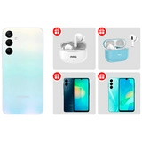 Комплект Наушники ARG T11 White + TWS Наушники ARG MA3 Blue + Смартфон Samsung Galaxy A25 5G 6/128GB Light Blue + Смартфон Samsung Galaxy A06 6/128GB Black + Смартфон Samsung Galaxy A16 128GB light green SM-A165FLGGSKZ