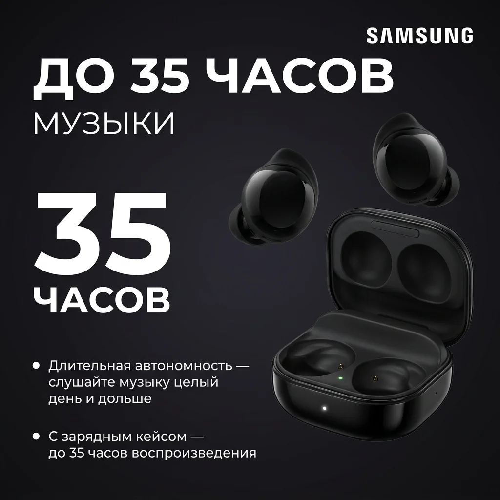 Samsung TWS құлаққаптары Galaxy Buds Core SM-R410NZKACIS Black - фото 10