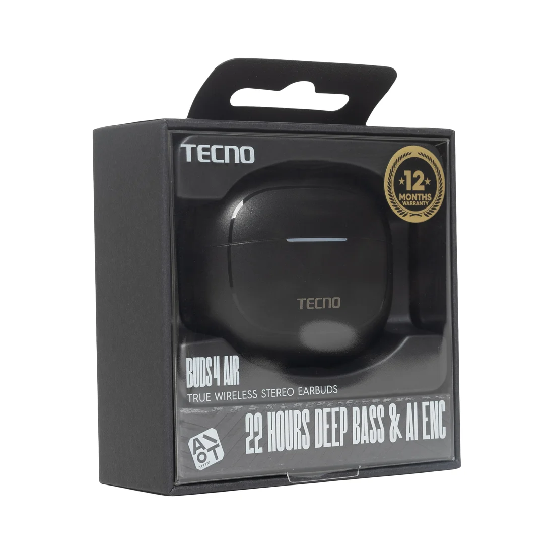 Наушники TECNO Buds 4 Air BD04 Air Black  - фото 5