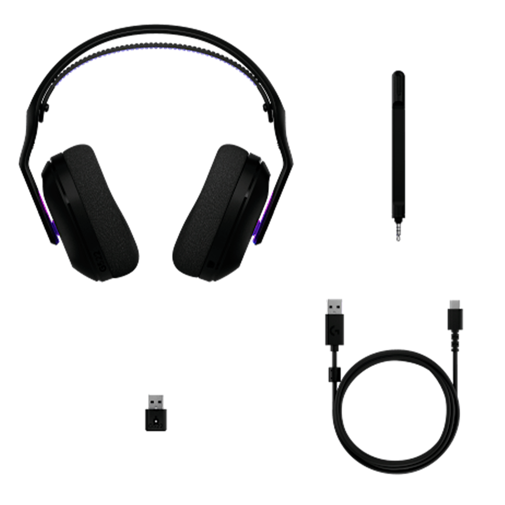 Игровые беспроводные наушники Logitech G522 LIGHTSPEED Wireless Gaming Headset - BLACK, 981-001544 - фото 6