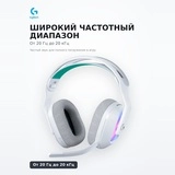 Игровые беспроводные наушники Logitech G522 LIGHTSPEED Wireless Gaming Headset - WHITE, 981-001550 - фото 5