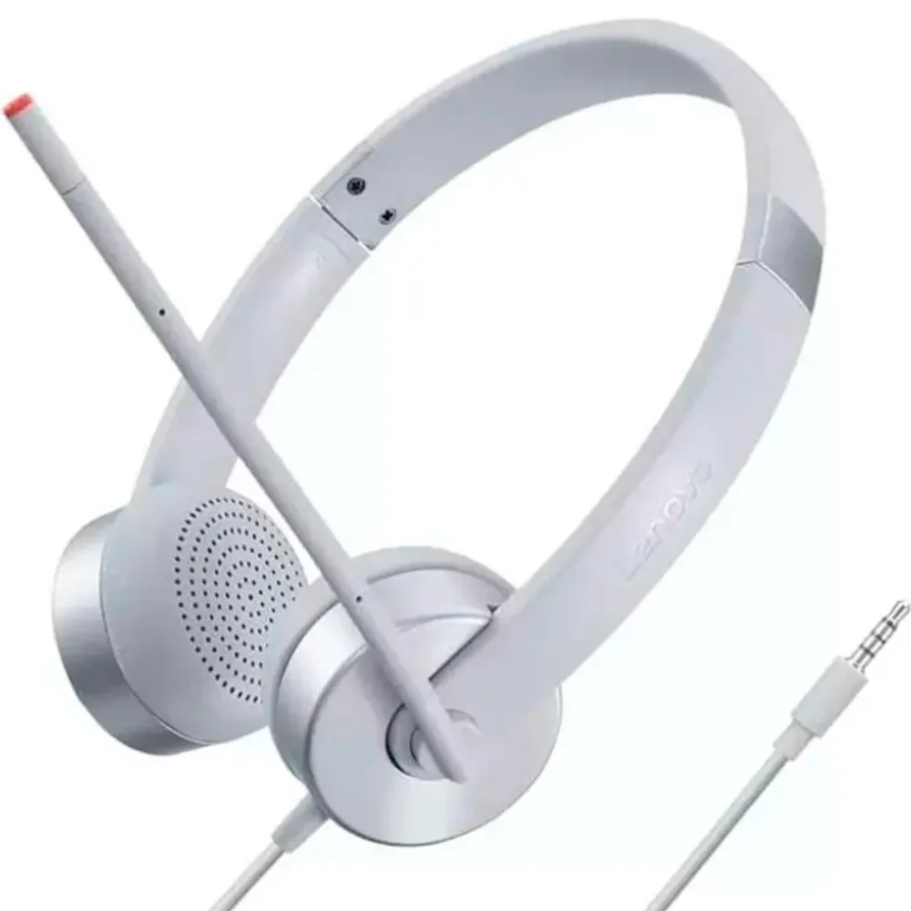 Гарнитура обычная Lenovo 100 Stereo Headphones GXD1E71386 White - фото 3