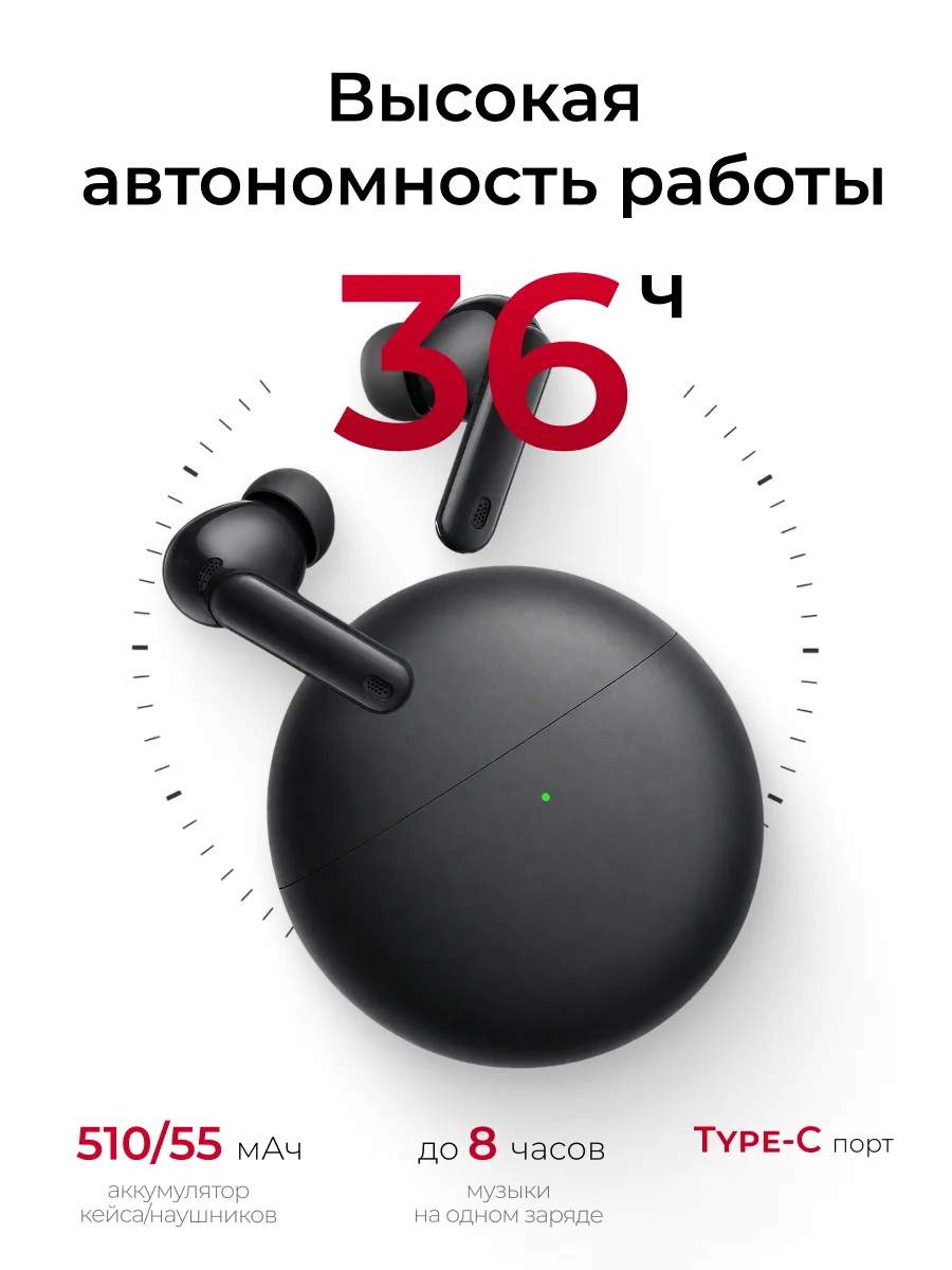 HUAWEI TWS құлаққаптары FreeBuds 7i Black Conch-T010 - фото 3
