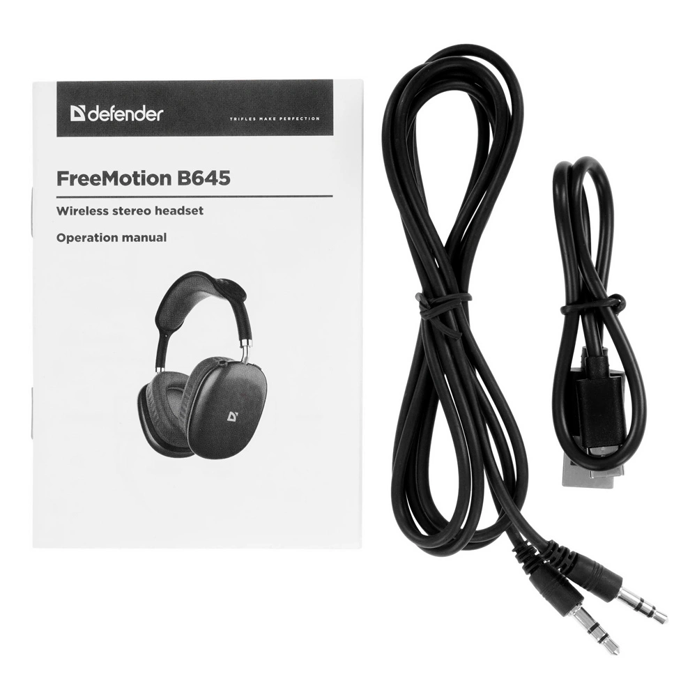 Наушники-гарнитура беспроводные Defender FreeMotion B645 серый - фото 8