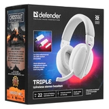 Наушники-гарнитура беспроводные Defender Triple белый - фото 9
