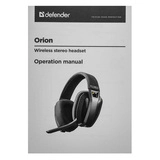 Наушники-гарнитура беспроводные Defender Orion черный - фото 8