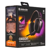 Наушники-гарнитура беспроводные Defender Orion черный - фото 9