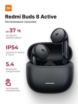 Наушники Redmi Buds 8 Active Black M2537E1 - фото 2