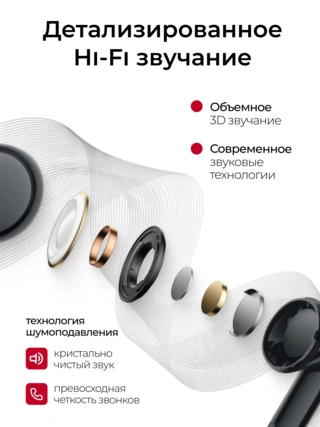 Наушники Redmi Buds 8 Active Black M2537E1 - фото 5