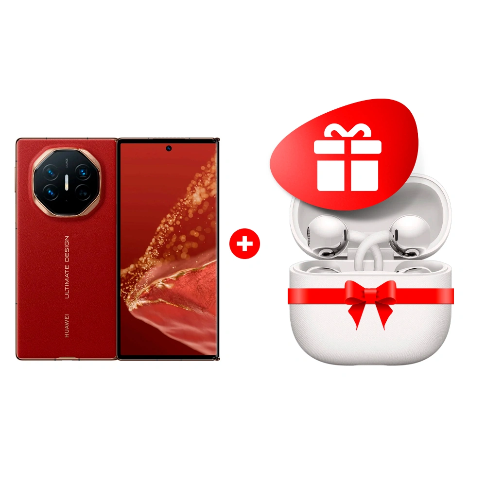 Комплект TWS Наушники HUAWEI FreeClip2 White Robin-T10 + Смартфон Huawei Mate XT Red Mate XT Red 