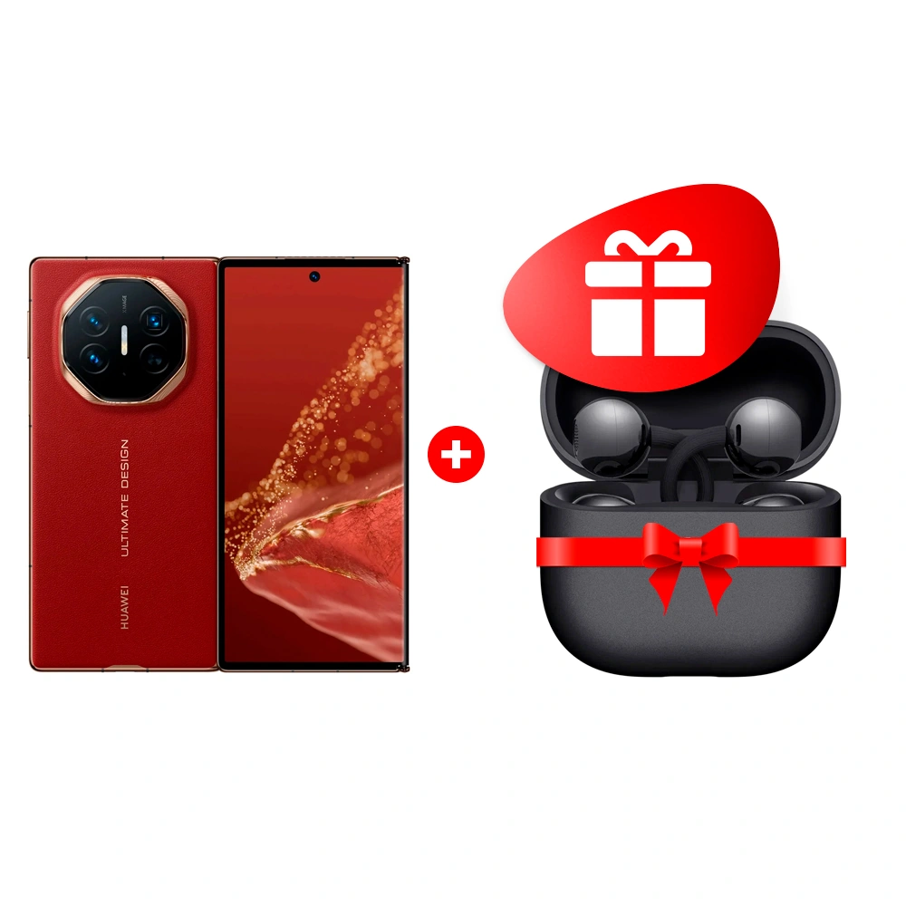 Жиынтық TWS Наушники HUAWEI FreeClip2 Black Robin-T10 + Смартфон Huawei Mate XT Red Mate XT Red 