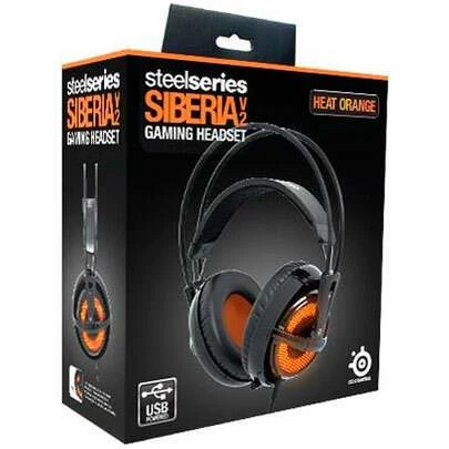 Игровые наушники SteelSeries Siberia v2 Full-Size Heat Orange 51141 - фото 2