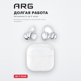 TWS Наушники ARG Earbuds Clip HW01 White - фото 3