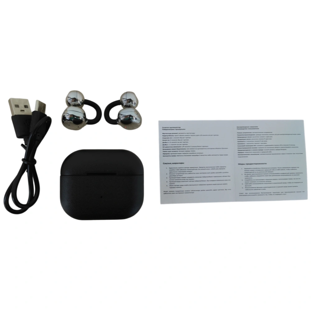TWS Наушники ARG Earbuds Clip HW01 Black - фото 12