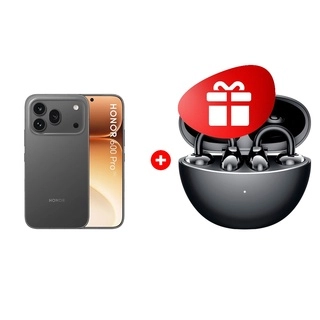 Комплект HONOR TWS CHOICE Earbuds Clip Black + HONOR 600 Pro 12/512GB Black 