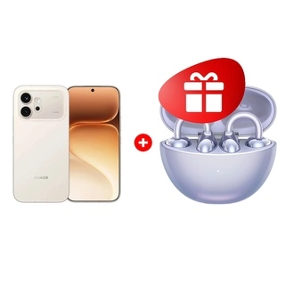 Комплект HONOR TWS CHOICE Earbuds Clip Purple + HONOR 600 8/512GB Golden White 