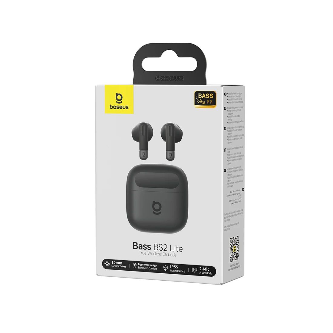 Наушники Baseus Bass BS2 Lite Earbuds Cosmic Black (A0010A02) 