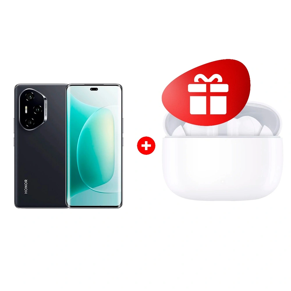 Комплект HONOR TWS СHOICE Earbuds X7 Lite White + HONOR 400 Pro 12/512GB Midnight Black 