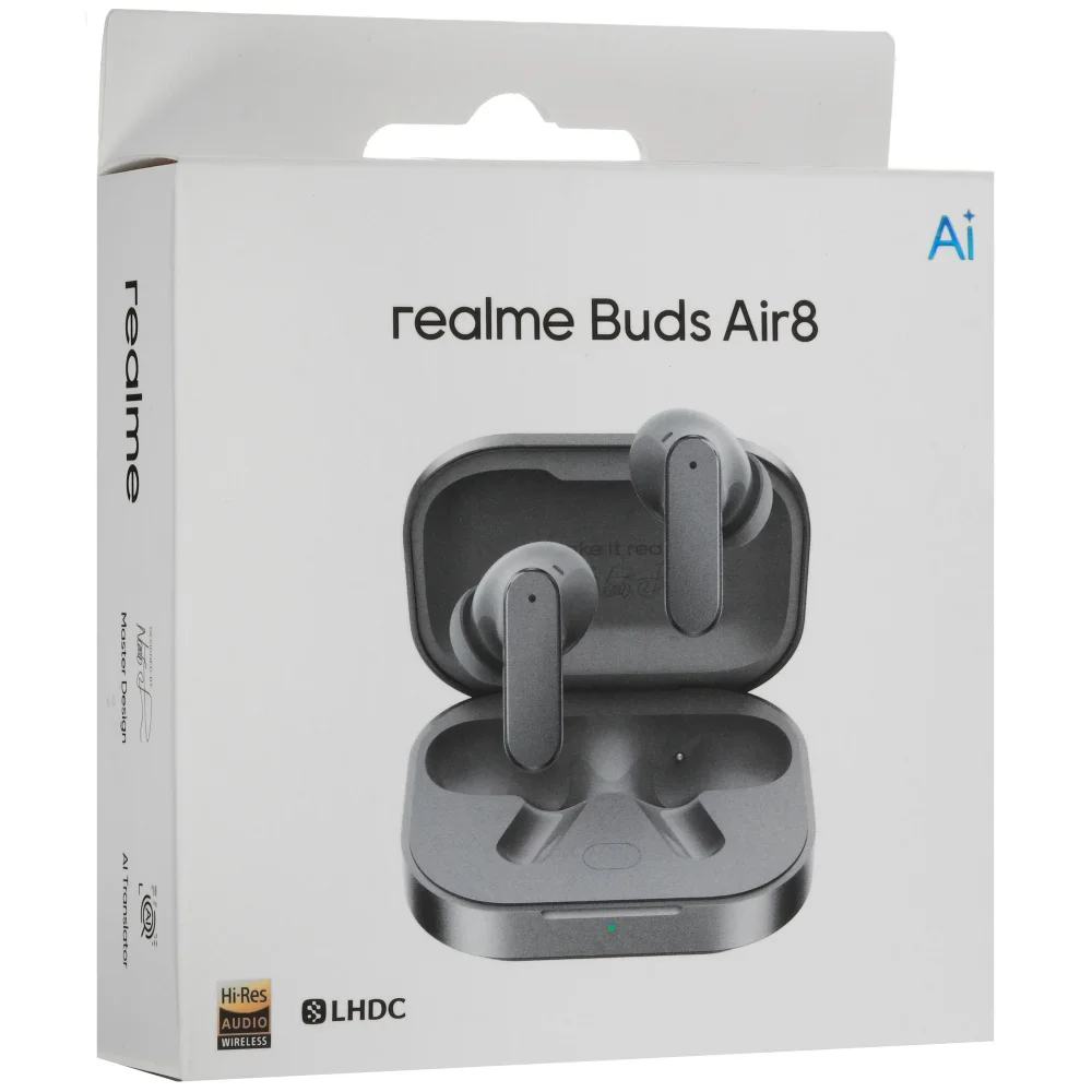 TWS наушники Realme Buds Air 8 Grey - фото 11