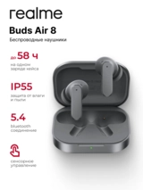 TWS наушники Realme Buds Air 8 Grey - фото 2