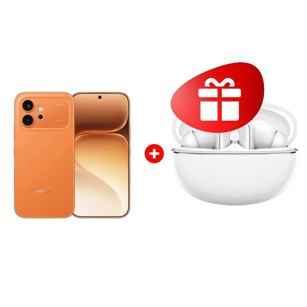 Комплект HONOR CHOICE Earbuds X8 white + HONOR 600 8/256GB Orange 