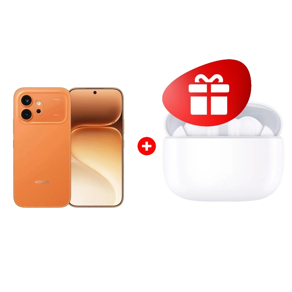 Комплект HONOR TWS СHOICE Earbuds X7 Lite White + HONOR 600 8/512GB Orange 