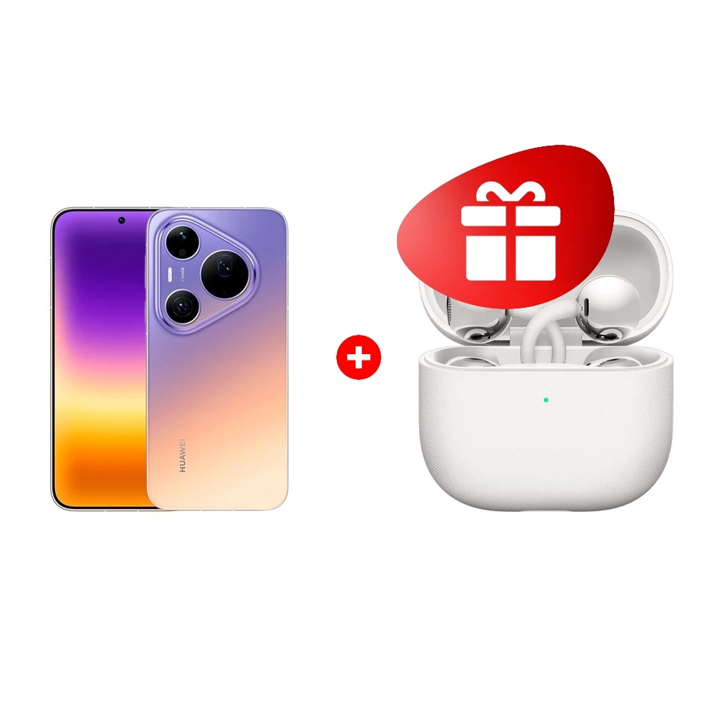 Комплект HUAWEI FreeClip2 White Robin-T10 + HUAWEI Pura 90s Pro 12/512GB Max Blaze Purple 