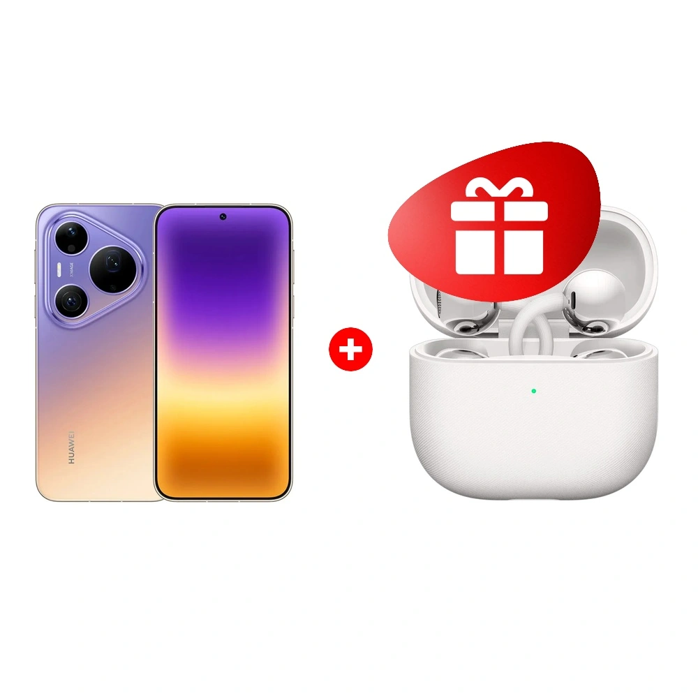Комплект HUAWEI FreeClip2 White Robin-T10 + HUAWEI Pura 90s Pro Max 12/256GB Blaze Purple 