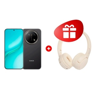 Жиынтық HONOR Choice Headphones lite beige + HONOR X9e Pro 8/256GB Midnight black 