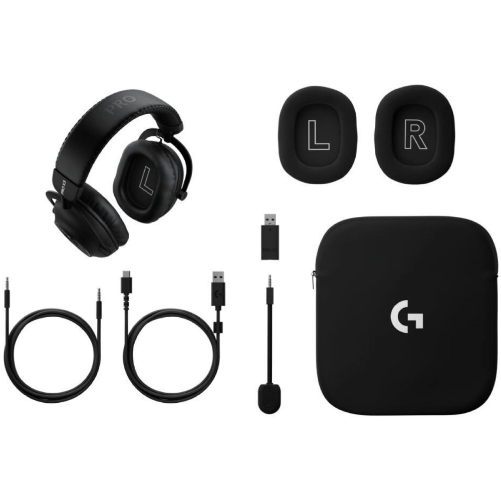 Игровая беспроводная гарнитура Logitech G PRO X 3 LIGHTSPEED 981-001740 Black - фото 7